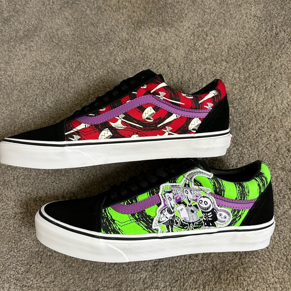 Vans Nightmare Before Christmas Slip ons size 9M or 10.5W